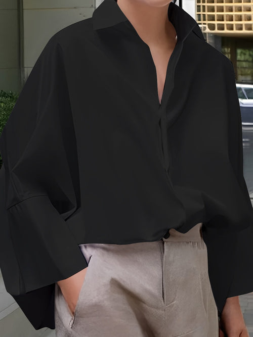 Casual Long Sleeve Commuter Blouse