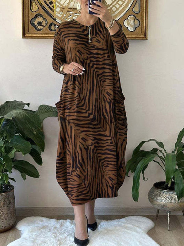 Chic Leopard Print Maxi Dress