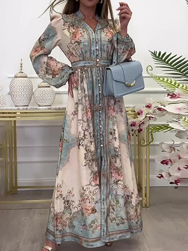 Classic Court-Style Maxi Dress