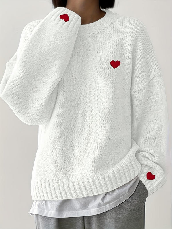 Classic White Long Sleeve Sweater