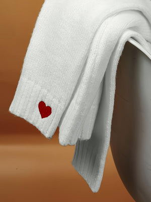 Classic White Long Sleeve Sweater