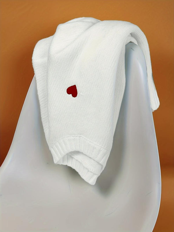 Classic White Long Sleeve Sweater