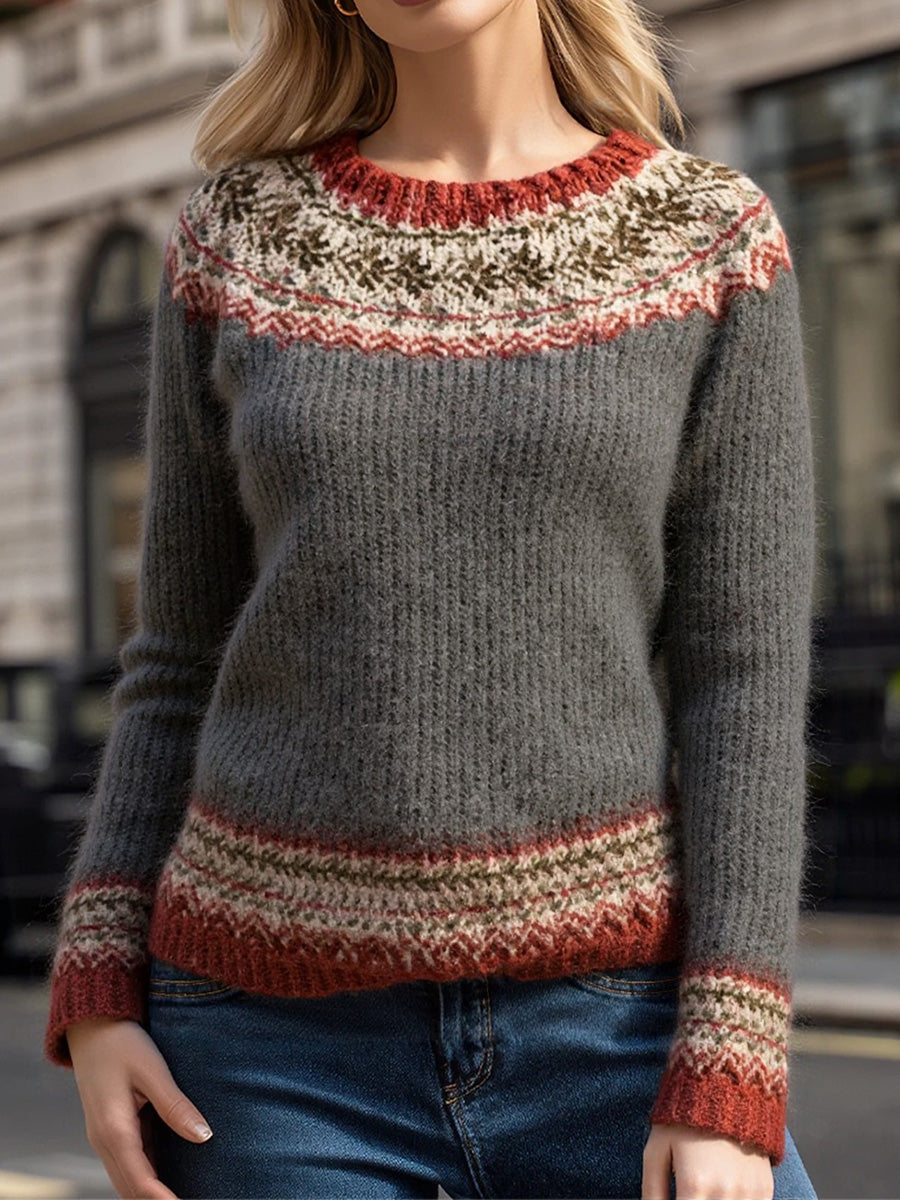 Contemporary Color-Block Pullover
