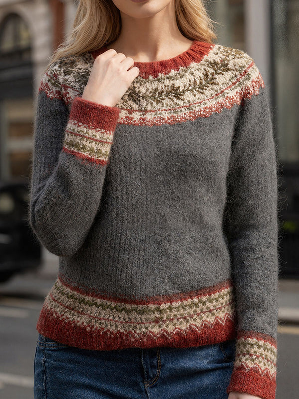 Contemporary Color-Block Pullover