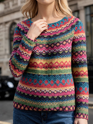 Contemporary Color-Block Sweater