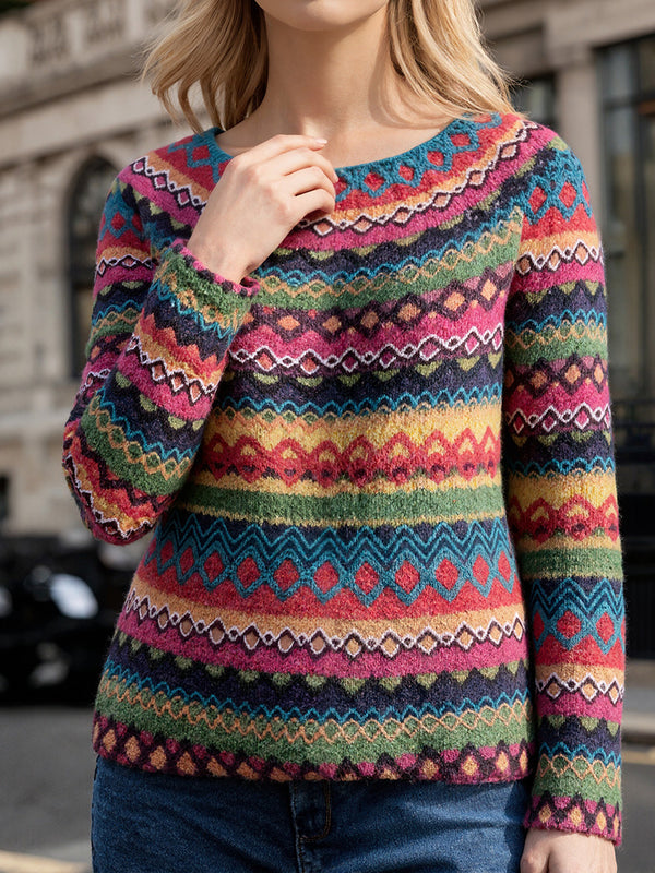 Contemporary Color-Block Sweater