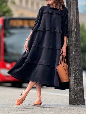 Cozy Ruffle Maxi Dress