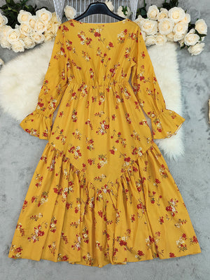 Elegant Floral Maxi Dress