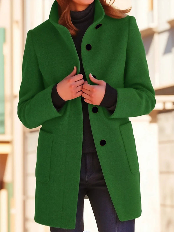 Elegant High-Collar Coat