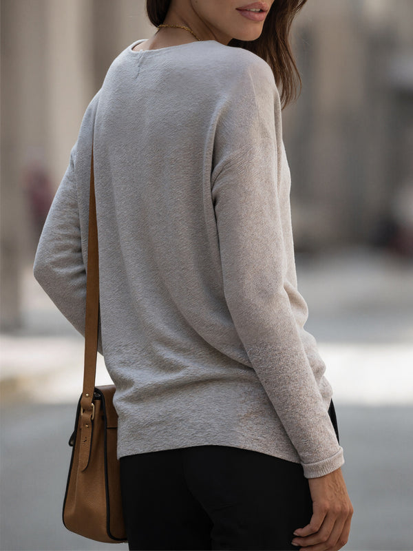 Essential Grey Long Sleeve Top