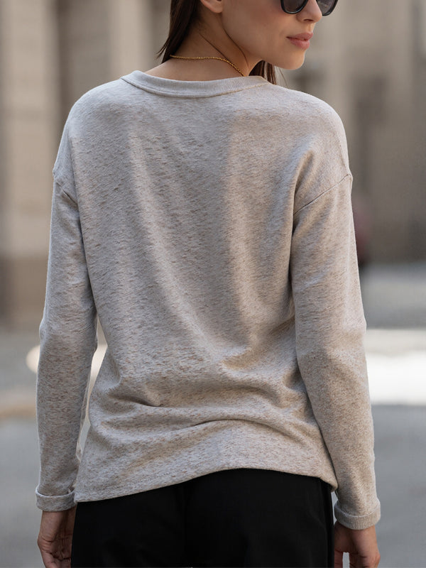 Essential Grey Long Sleeve Top