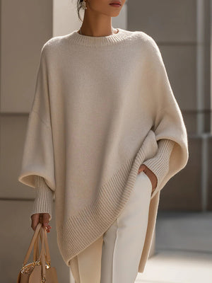 Everyday Essential Solid Knit Loose Sweater