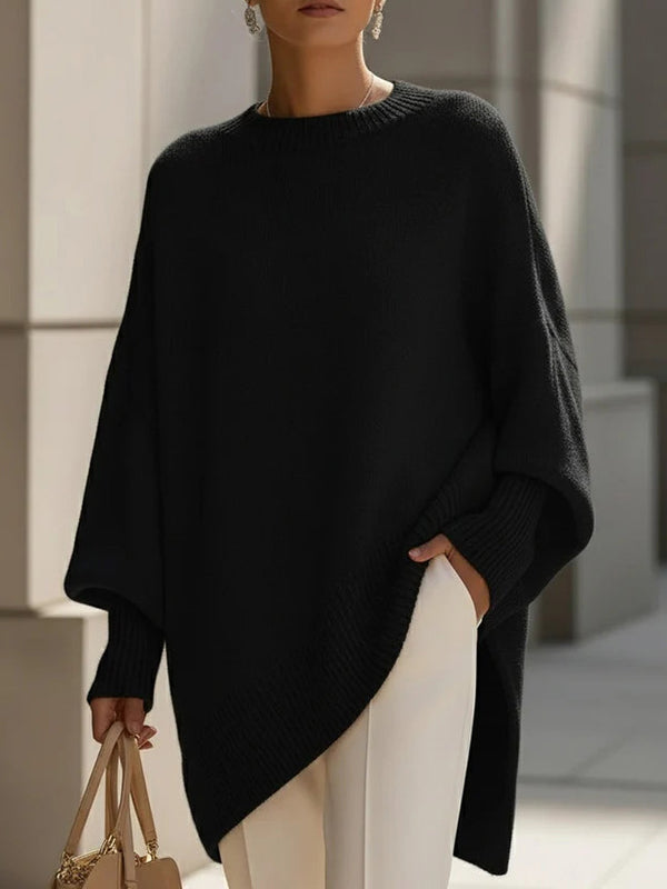 Everyday Essential Solid Knit Loose Sweater