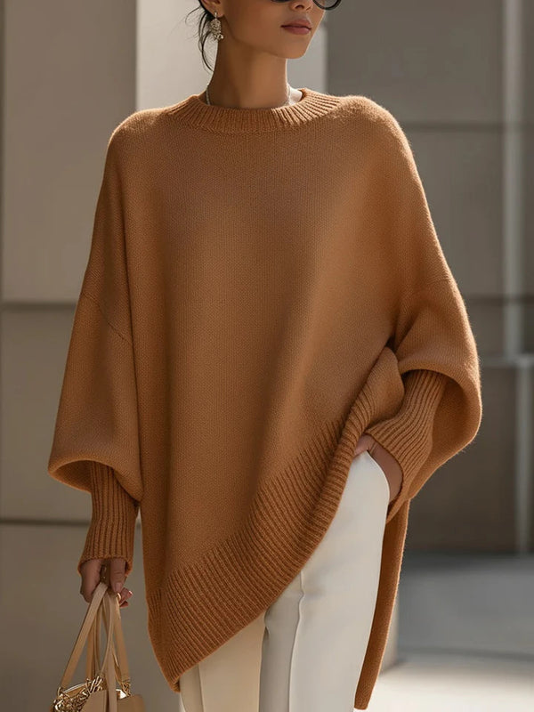 Everyday Essential Solid Knit Loose Sweater