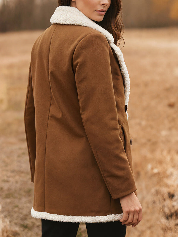 Fleece-Lined Suede Jacket