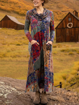 Floral Print Maxi Dress