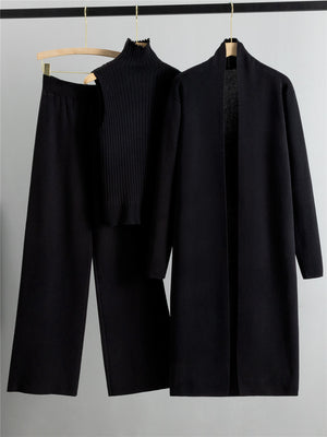 Luxury Three-Piece Knitwear Set