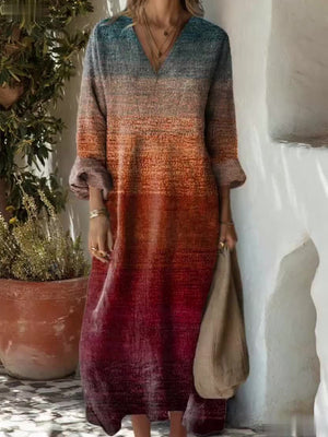 Relaxed Fit Printed Dress