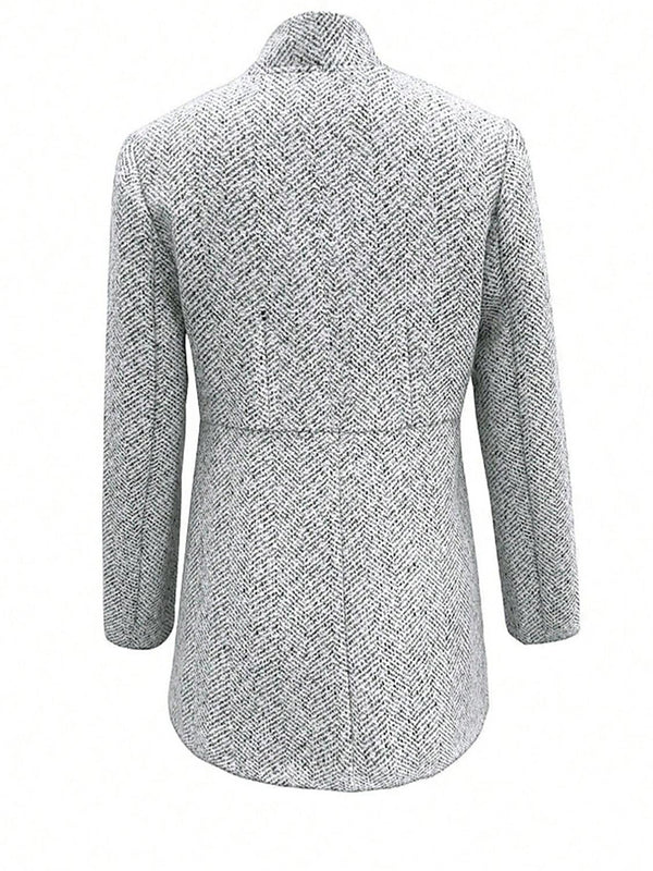 Thickened Tweed Classic Coat