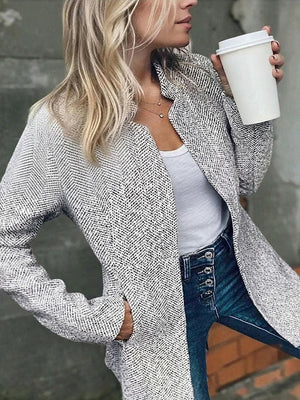 Thickened Tweed Classic Coat