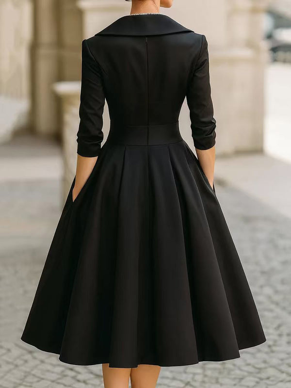 Timeless Elegance Long-Sleeve Dress