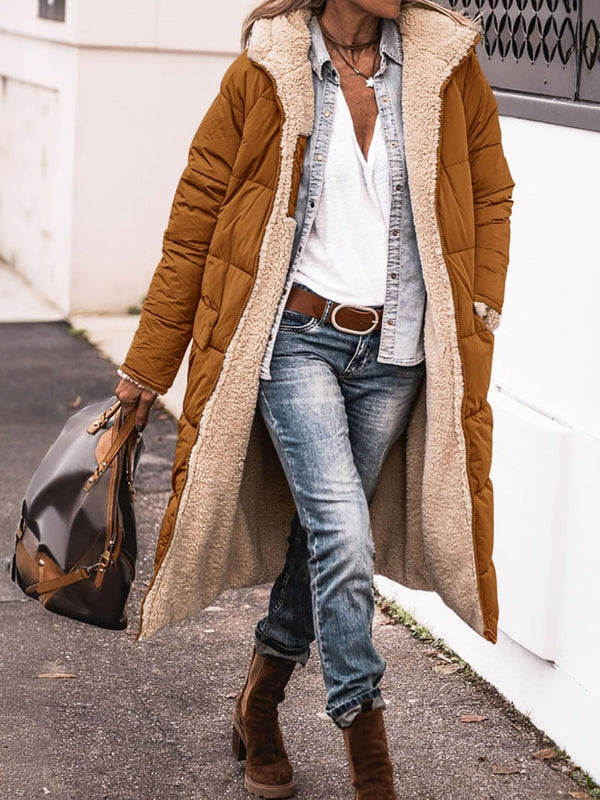 Two-in-One Reversible Cotton Hoodie Jacket