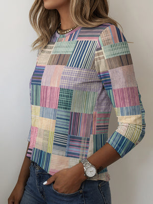 Versatile All-Season Printed Top