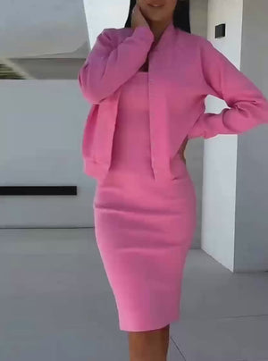 Elegant Dress with Coordinating Jacket